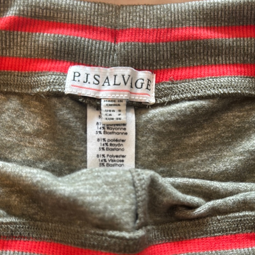 PJ Salvage Athletic Shorts in Green and Red NWHT - Picture 2 of 3
